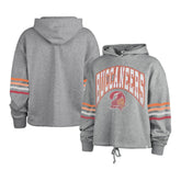 Tampa Bay Buccaneers '47 Women's Upland Bennett Pullover Hoodie - Heather Gray for sale