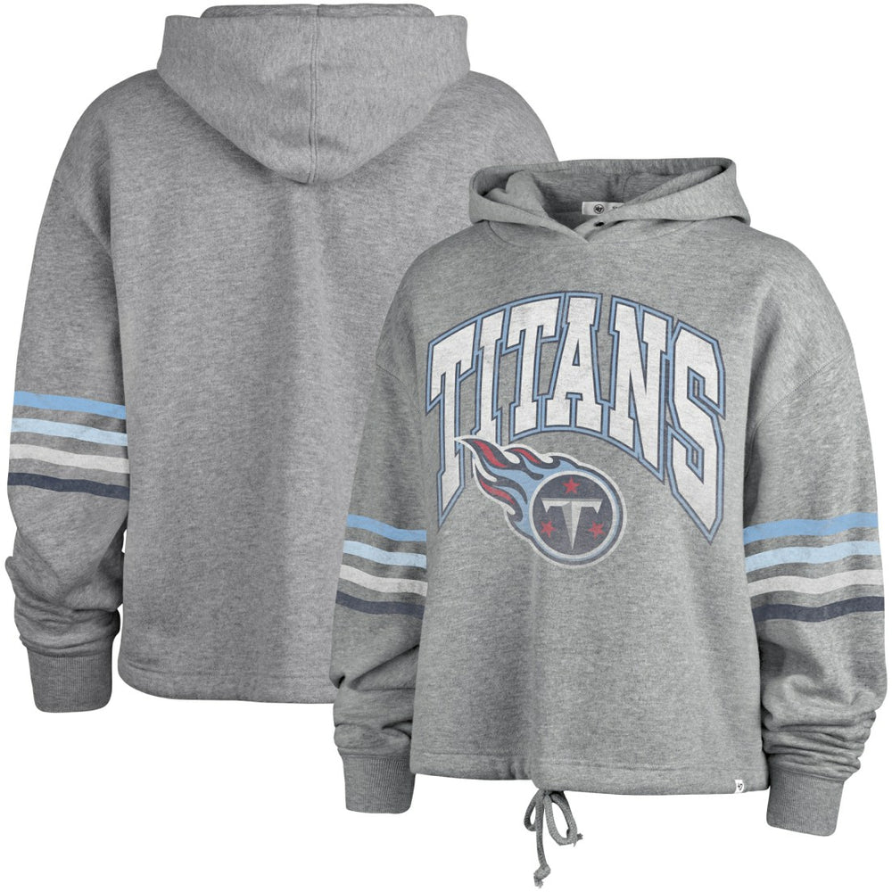 Tennessee Titans '47 Women's Upland Bennett Pullover Hoodie - Heather Gray on sale
