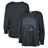 Tennessee Titans '47 Women's Tom Cat Lightweight Long Sleeve T-Shirt - Navy for sale
