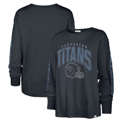Tennessee Titans '47 Women's Tom Cat Lightweight Long Sleeve T-Shirt - Navy for sale