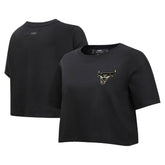 Chicago Bulls Pro Standard Women's Holiday Glam Boxy T-Shirt sale - Black on sale