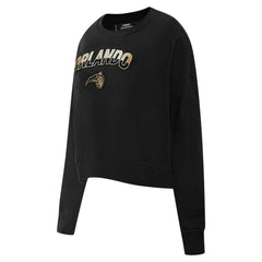 Orlando Magic Pro Standard Women's Glam Cropped Pullover Sweatshirt - Black cheap