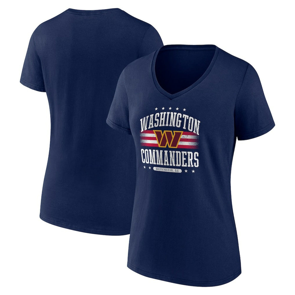 Washington Commanders Women's Americana V-Neck T-Shirt - Navy online