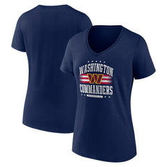 Washington Commanders Women's Americana V-Neck T-Shirt - Navy online