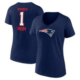 New England Patriots Women's Mother's Day V-Neck T-Shirt - Navy for sale