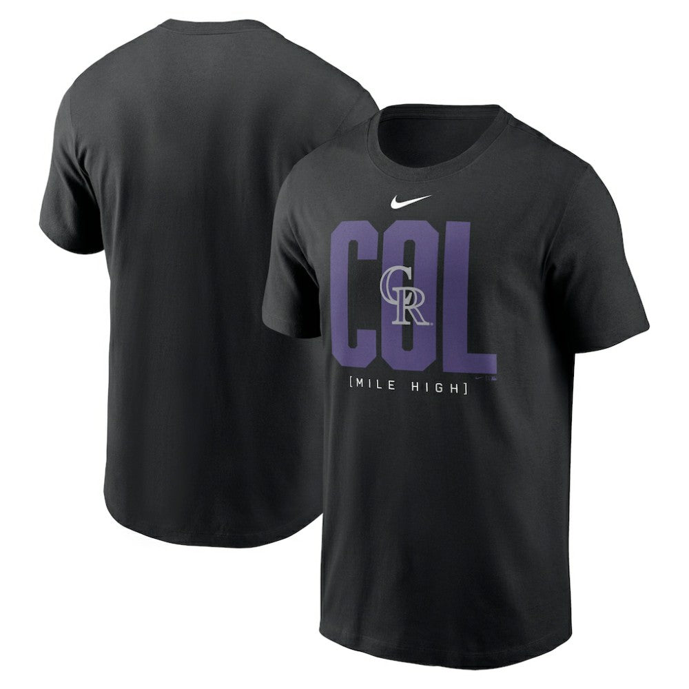 Colorado Rockies Scoreboard T-Shirt - Black | Nike