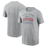 Los Angeles Angels Home Team Athletic Arch T-Shirt - Heather Gray | Nike