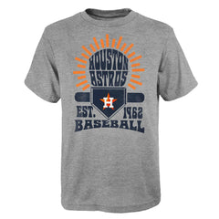 Houston Astros Youth Sun Burst T-Shirt - Gray