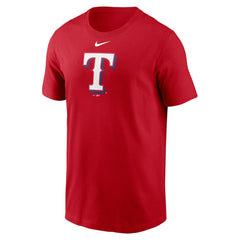 Texas Rangers Fuse Large Logo T-Shirt - Red | Nike