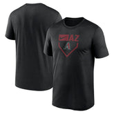 Arizona Diamondbacks Home Plate Icon Legend Performance T-Shirt - Black | Nike