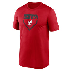 Washington Nationals Home Plate Icon Legend Performance T-Shirt - Red | Nike
