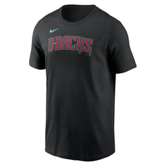 Arizona Diamondbacks Wordmark T-Shirt - Black | Nike