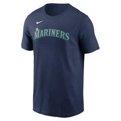 Seattle Mariners Fuse Wordmark T-Shirt - Navy | Nike