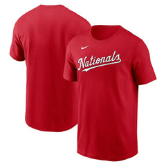 Washington Nationals Fuse Wordmark T-Shirt - Red | Nike