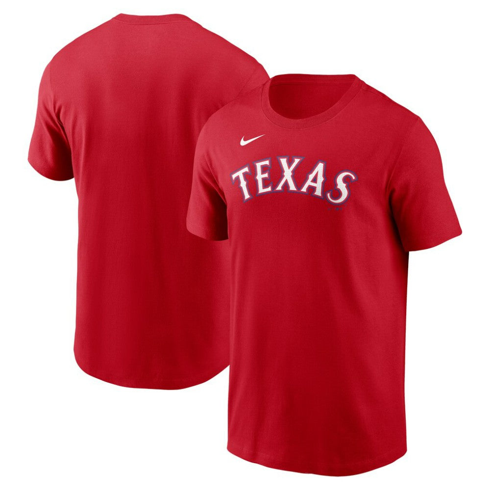 Texas Rangers Fuse Wordmark T-Shirt - Red | Nike