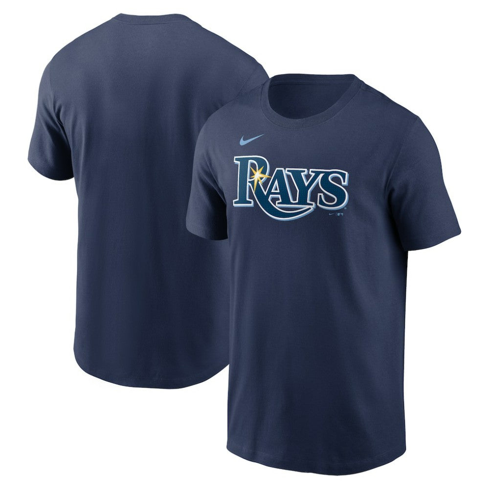 Tampa Bay Rays Fuse Wordmark T-Shirt - Navy | Nike