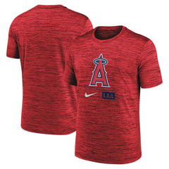 Los Angeles Angels Large Logo Velocity T-Shirt - Red | Nike
