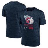 Cleveland Guardians Large Logo Velocity T-Shirt - Navy | Nike