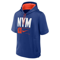 New York Mets Tri Code Lockup Short Sleeve Pullover Hoodie - Royal | Nike