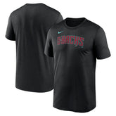 Arizona Diamondbacks Legend Fuse Wordmark T-Shirt - Black | Nike