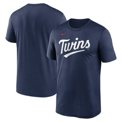 Minnesota Twins Legend Fuse Wordmark T-Shirt - Navy | Nike