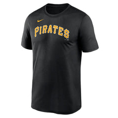 Pittsburgh Pirates Legend Fuse Wordmark T-Shirt - Black | Nike