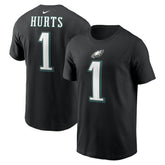 Jalen Hurts Philadelphia Eagles Player Name & Number T-Shirt - Black | Nike sale