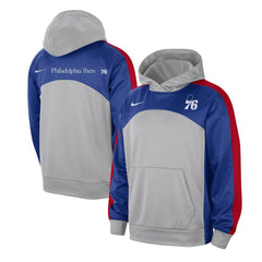 Philadelphia 76ers Authentic Starting Five Force Performance Pullover Hoodie - Gray/Royal | Nike on sale