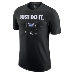 Charlotte Hornets Just Do It T-Shirt - Black | Nike shop