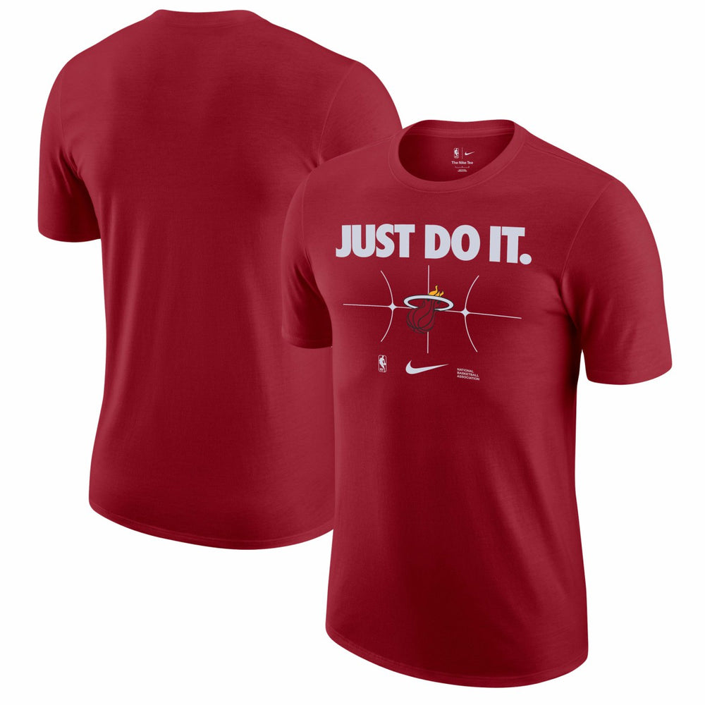 Miami Heat Just Do It T-Shirt - Red | Nike for sale