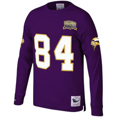 Randy Moss Minnesota Vikings Big & Tall Retired Player Name & Number Long Sleeve Top - Purple for sale