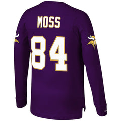 Randy Moss Minnesota Vikings Big & Tall Retired Player Name & Number Long Sleeve Top - Purple for sale