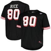 Jerry Rice San Francisco 49ers Big & Tall Mesh Player Name & Number Top - Black on sale