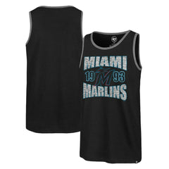 Miami Marlins Upload Franklin Tank Top - Black | 47 brand