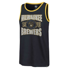 Milwaukee Brewers Upload Franklin Tank Top - Navy | 47 brand