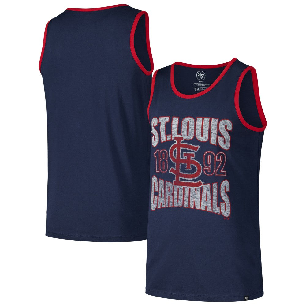 St. Louis Cardinals Upload Franklin Tank Top - Navy | 47 brand
