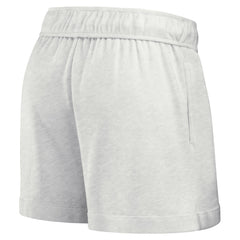 Los Angeles Dodgers Women's Oversized Badge Lounge Shorts - Oatmeal