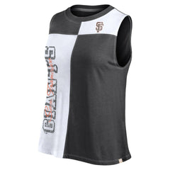 San Francisco Giants Women's Color-Block Tank Top - Black/White