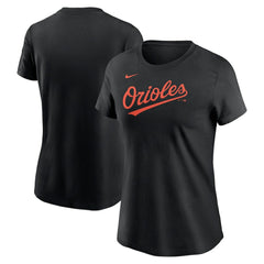 Baltimore Orioles Women's Wordmark T-Shirt - Black | Nike