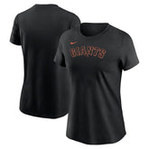 San Francisco Giants Women's Wordmark T-Shirt - Black | Nike