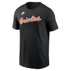 Baltimore Orioles Cooperstown Collection Wordmark T-Shirt - Black | Nike