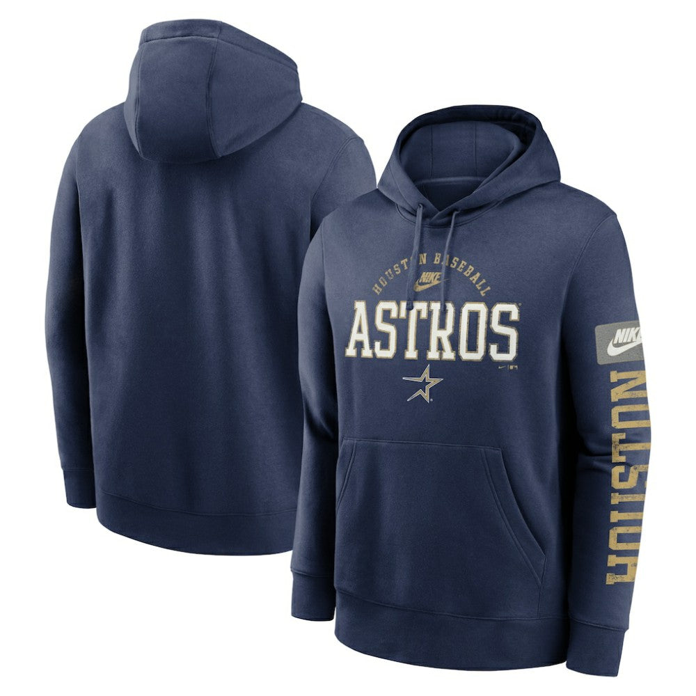 Houston Astros Cooperstown Collection Splitter Club Fleece Pullover Hoodie - Navy | Nike