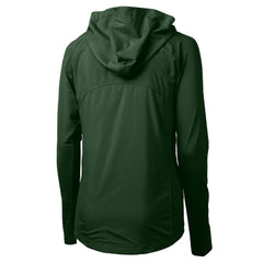 Philadelphia Eagles Cutter & Buck Women's Gridiron Classics Logo Adapt Eco Knit Hybrid Recycled Full-Zip Hoodie - Hunter Green sale