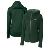 Philadelphia Eagles Cutter & Buck Women's Gridiron Classics Logo Mainsail Sweater-Knit Full-Zip Hoodie - Green sale