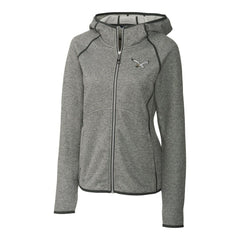 Philadelphia Eagles Cutter & Buck Women's Gridiron Classics Logo Mainsail Sweater-Knit Full-Zip Hoodie - Heather Gray online