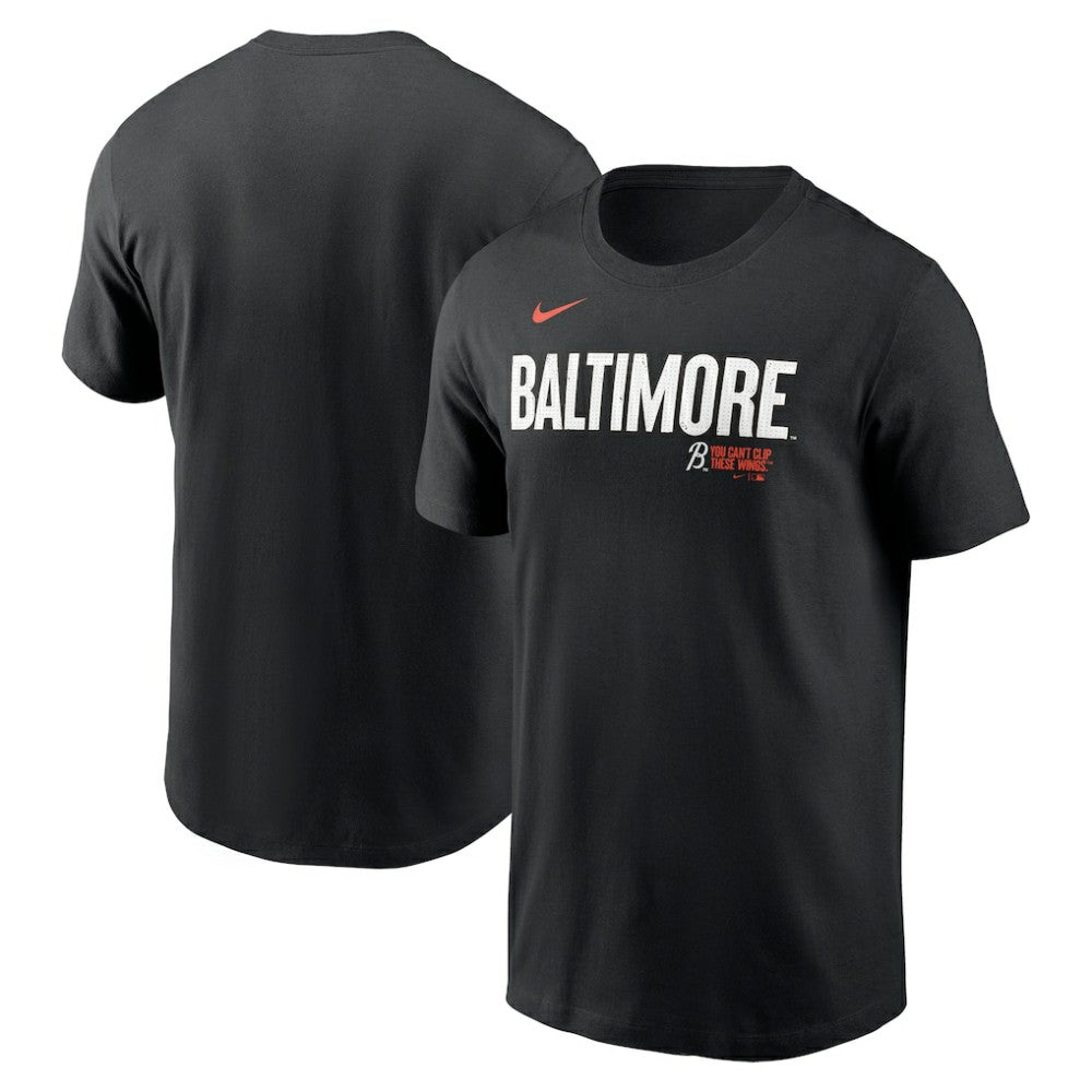 Baltimore Orioles City Connect Wordmark T-Shirt - Black | Nike