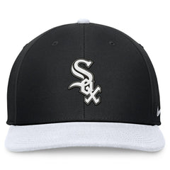 Chicago White Sox Two-Tone Snapback Hat - Black/White | Nike