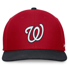 Washington Nationals Two-Tone Snapback Hat - Red/Navy | Nike
