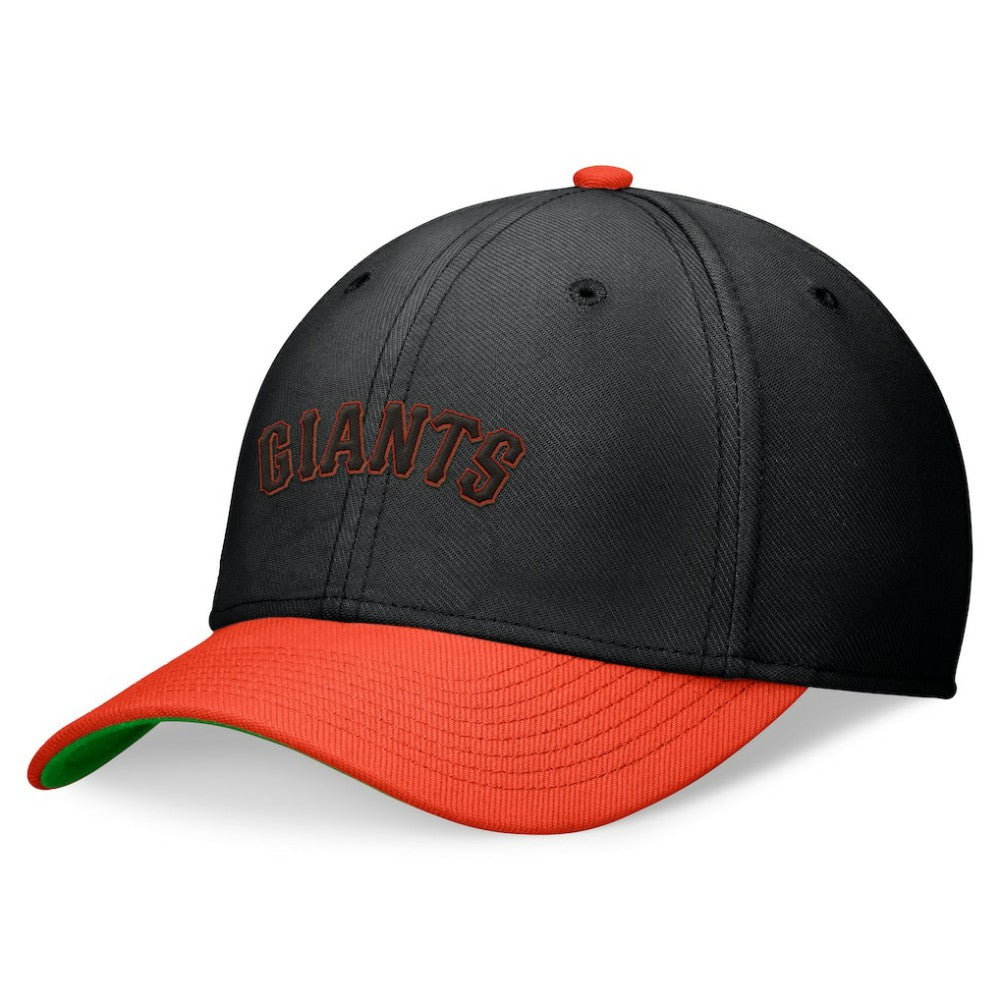 San Francisco Giants Cooperstown Collection Rewind Swooshflex Performance Hat - Black/Orange | Nike