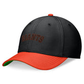 San Francisco Giants Cooperstown Collection Rewind Swooshflex Performance Hat - Black/Orange | Nike